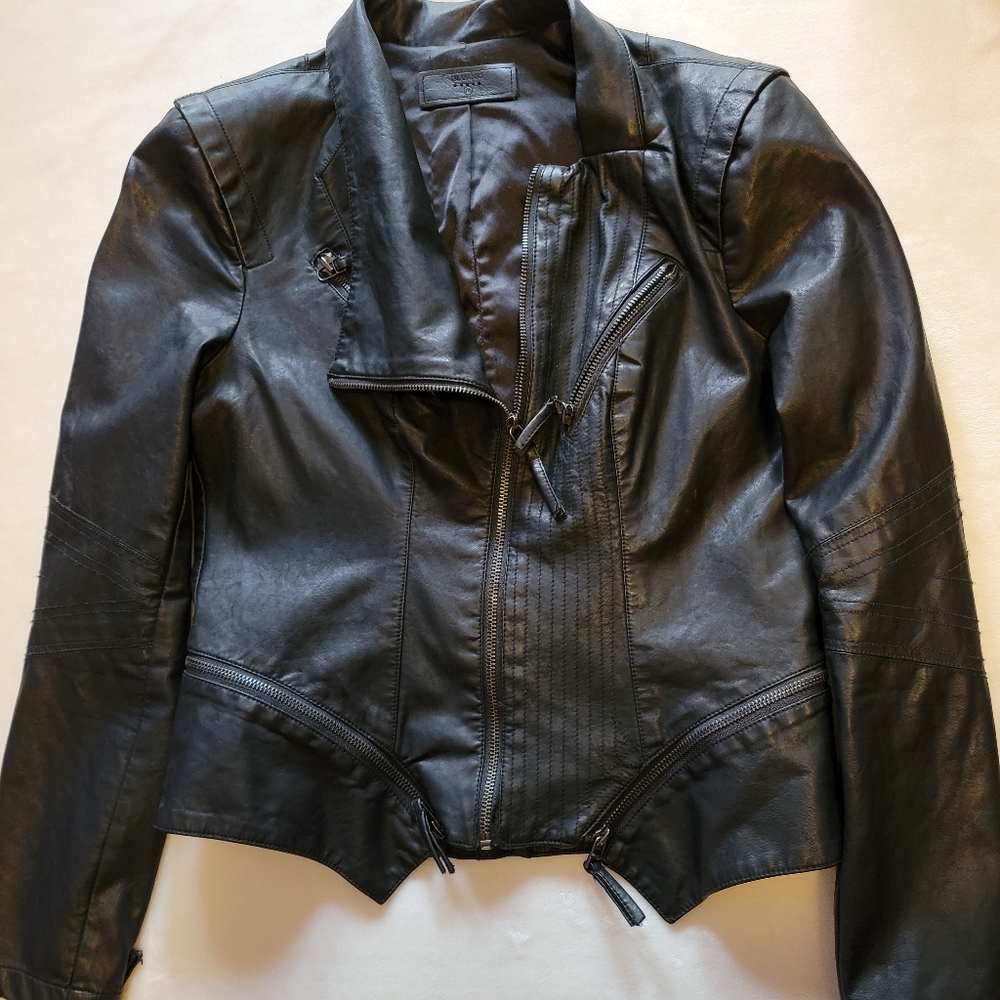Blank NYC black leather jacket